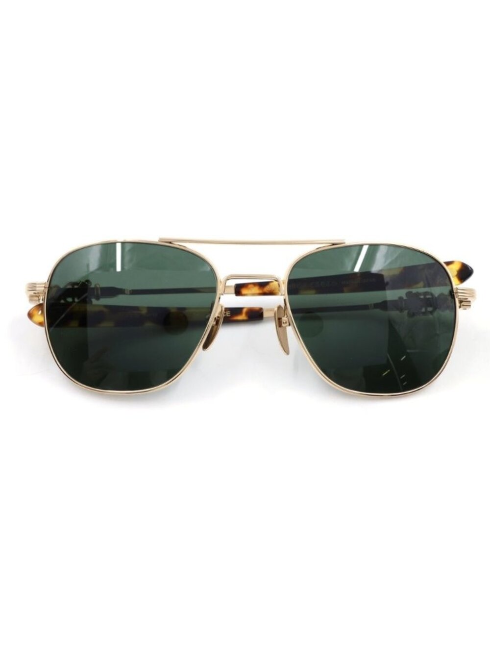 Chrome Hearts Wence Sunglasses Double Bridge Dagger Temple Gold Eyewear